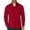 Dark Red, variant on Men's Quarter Zip Up Pullover Lightweight Mock Neck Sweatshirt Casual Long Sleeve Polo Shirt