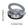 thumbnail image 2 of Silver Silver Magnetic Vacuum Car Phone Mount 360 Rotation Suction Holder For Smartphone 3X2Inch, 2 of 4