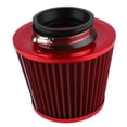 thumbnail image 2 of Filtro de aire del coche Filtración potente de alto flujo 16 Soporte de forma radial Filtro de entrada de aire para vehículo Rojo Jadeshay A, 2 of 8
