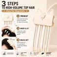 thumbnail image 7 of Heated Root Volumizer Clip,Hair Volume Clip,Root Clips for Curly Hair Volume,Hair Crown Lifting Styler Booster,2-Temperature Control Hair Volume Tool for Fine & Thick Hair,Portable Styling Clip, 7 of 7