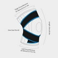 thumbnail image 2 of 2 PCS Sports Knee Brace Adjustable Knee Band Knee Protective Bandage with Spring Support, 2 of 8