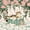 Green Pink, variant on Manfei Pastel Cat Silhouette Twin Quilt Set, Grid Lattice Twin Coverlet Set, Pink White, 2pcs, 1 Bedspread and 1 Pillowcase