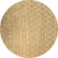 thumbnail image 1 of Ahgly Company Indoor Round Oriental Brown Industrial Area Rugs, 7' Round, 1 of 4