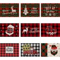 thumbnail image 4 of Janrevotw 1 mantel individual navideño de lino, almohadillas térmicas de algodón y lino, manteles de cocina, servilletas de cena occidentales para el hogar, manteles, 4 of 7