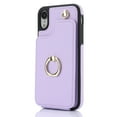 thumbnail image 4 of for iPhone XR Case Wallet with Card Holder for Women Girls, Crossbody Case with Lanyard Strap, Protective PU Leather Purse Case with Ring Holder Stand for iPhone XR - Lightpurple, 4 of 10
