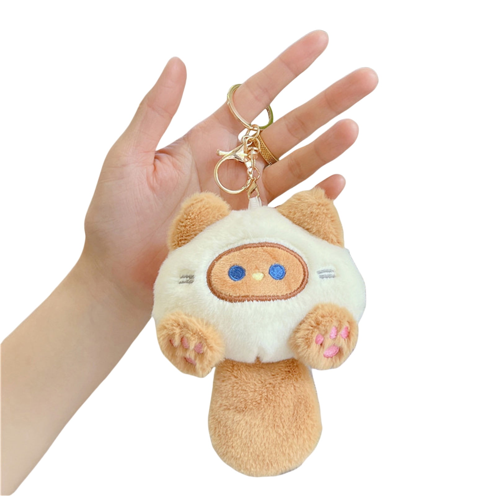 GUND Pusheenicorn Cat Stuffed Animal Plush Retractable Keychain