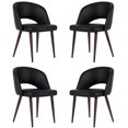 thumbnail image 1 of CHAISE DE DIRECTION en Noir ENSEMBLE DE 4, 1 of 5