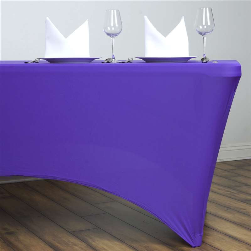 Rectangular Spandex Table Cover, Spandex Round Table Covers 6ft