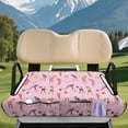 thumbnail image 2 of Yuyamidu Golf Sports Golf Cart Seat Covers with Pockets Pink Golf Cart Seat Towel Blanket Fits for Club Car More 2 Person Seats Golf Carts, 2 of 7