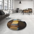 thumbnail image 4 of Ahgly Company Machine Washable Indoor Square Transitional Midnight Gray Area Rugs, 7' Square, 4 of 7