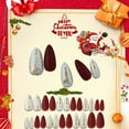 thumbnail image 4 of MesaSe 24Pcs/Set Press On Nail Polishing-Free Christmas Style Fully Cover Coffin False Fake Nail Detachable Tips, 4 of 7