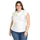 thumbnail image 2 of Blusa con cuello drapeado Roman Fashion / Tallas Extras, 1740 (Blanco) blanco 36, 2 of 7