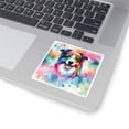 thumbnail image 3 of Hippie Border Collie Portrait Watercolor Tie-Dye Vintage Styles Vinyl Sticker Borders Dog Lovers Gifts Idea Waterproof Decal Art Decor - 00014, 3 of 5