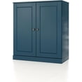 thumbnail image 4 of Palace Imports 100% Solid Wood 32" Bathroom Cabinet with Solid Doors, 2-Drawers and Adjustable Shelves, Teal, 4 of 7