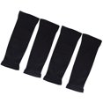 thumbnail image 3 of FELTECHELECTR pares de protectores de brazo con protección solar UV, mangas largas sin dedos, guantes para montar al aire libre para niños (negro), 3 of 7