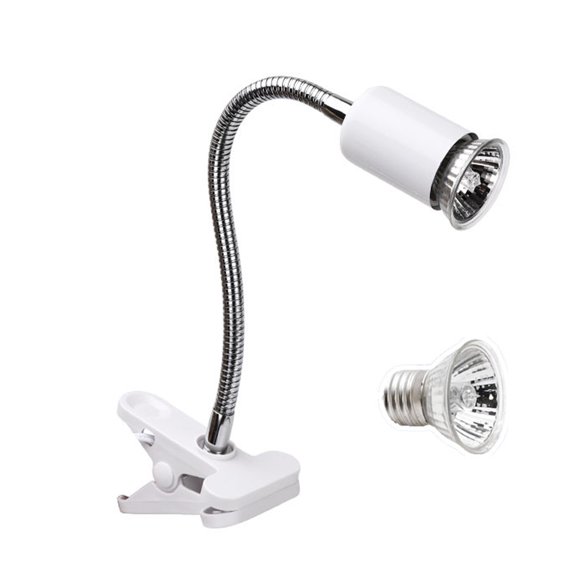 Yeacher 75W Reptile Heat Lamp Tortoise Heat Lamp Basking Lamp Adjustable with Clip for Reptiles Lizard Turtle Aquarium Bulb Included