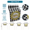 thumbnail image 6 of Summer Lemon Table Runner 72 Inches, Farmhouse Yellow Fruit Plaid Wooden Grain Bed Runner Dresser Scarves Tabletop for Indoor Outdoor Parties/Ceremony/Banquet, 14" x 72", 6 of 9