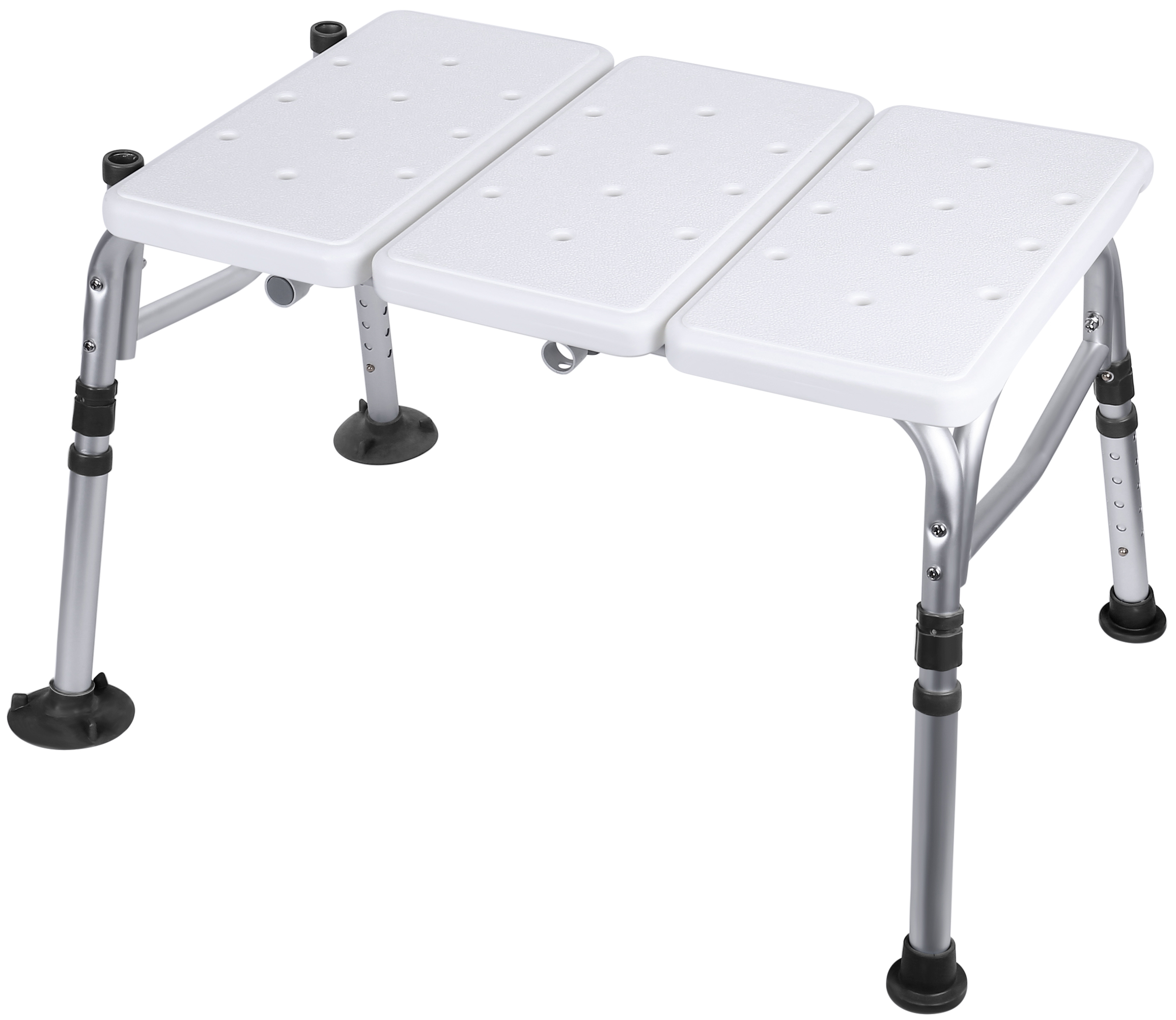 Everyday Essentials Adjustable Height Bath Shower Tub Bench Chair with Adjustable Backrest - image 5 of 5