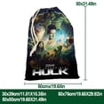 thumbnail image 3 of Hulk Bolsa de regalo con cierre de cinta navideño para decoración de Navidad,40cm×52 cm., 3 of 6