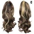 thumbnail image 3 of CAROOTU Clip-On Bouclés Queue de Cheval Cheveux Extension Femmes Griffe sur Long Perruque Ondulée Cheveux Morceau, 3 of 7