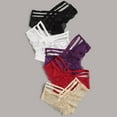 thumbnail image 5 of XMMSWDLA Underwear for Women Lace No Show Bikini Soft Breathe Seamless Panties Ladies Set 5 Pack Multicolor 5XL Womens Thong Underwear, 5 of 7