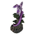 thumbnail image 4 of Metallic Purple Dragon On Greenman Tree Canopy Backflow Incense Cone Burner, 4 of 9