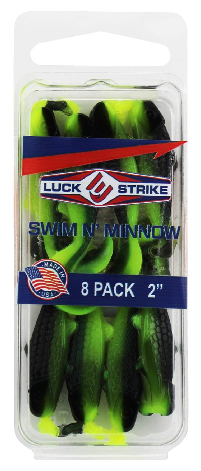 Fish Luck E 2" Swim N Minnow Fishing Lure, Old School