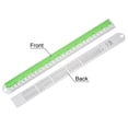 thumbnail image 3 of Uxcell Straight Ruler 12 Inch Metric English Measuring Tool Green, 3 of 5