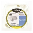 thumbnail image 3 of Charlotte Pipe PVC 02401 2920HD Charlotte Pipe 3/4 in. x 3/4 in. x 1/2 in. Schedule 40 Tee SxSxFPT White - Pack of 20, 3 of 4