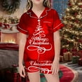 thumbnail image 2 of FAOWME Vêtements d'Intérieur d'Été pour Enfants Garçons Filles T-Shirt à Manches Courtes Imprimé Col Rond Pantalons Courts Pyjamas Ensembles Bébés Rouge 8-9 Ans, 2 of 4