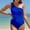 A_ Blue, variant on UTSJKR Women's One Piece Swimsuit Ribbed Lace Up Tie Back Bathing Suits Sexy Swimwear Jumpsuit Beachwear Bikini Swimsuits Sky Blue L