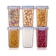 thumbnail image 3 of Laklulu Caja de almacenamiento de alimentos de 6 piezas Caja de almacenamiento de granos de 1,6 l Contenedores de almacenamiento de plástico para almacenar alimentos, especias y dulces, etc., 3 of 7