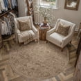thumbnail image 3 of BERTHMEER 6'x6' Round Area Rugs for Living Room Dining Room Bedroom Office Oriental Floral Vintage Farmhouse Machine Washable Non-slip Traditional Distressed Carpets, Brown, 3 of 5