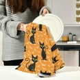 thumbnail image 5 of GZHJMY Halloween Bat and Cat Kitchen Dish Towel Set, Drying Kitchen Towels Tea Towels Gift Set for Drying Cleaning Cooking Baking 4Pcs, 5 of 6