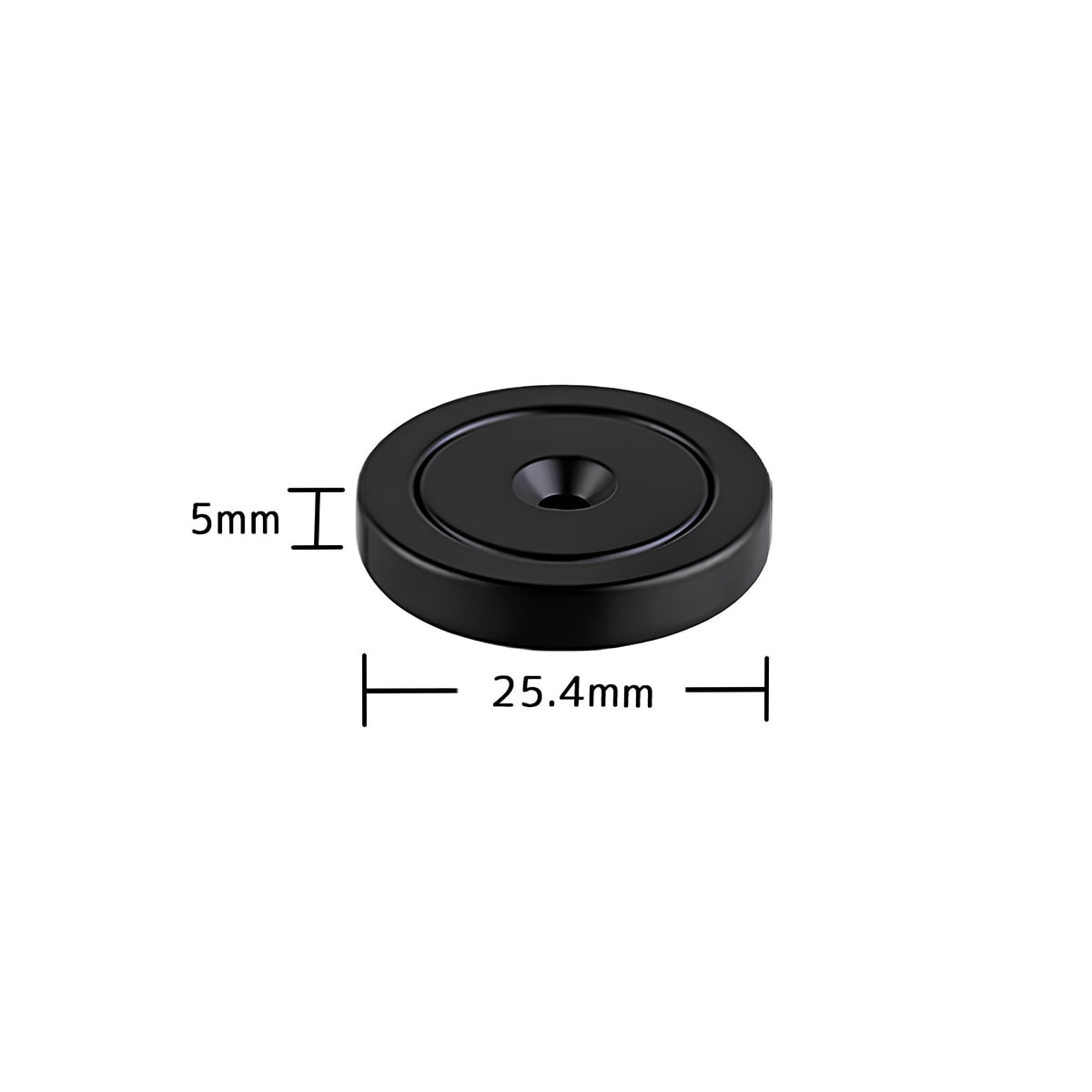 12 PC Epoxy Coated 1 x 0.2 in Neodymium Permanent Magnet Cup Set W/ Screws – Flat Base Rare Earth Type
