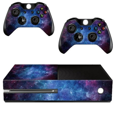 Nebula Protective Vinyl Skin Decal Cover for Microsoft Xbox One Console & 2 Controller Wrap Sticker