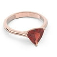 thumbnail image 3 of 2.00 T.C.W Trillion Cut Garnet Gemstone Latest Anniversary Ring for Women Solid 14K Rose Gold Size 5.5 by Diamond-Capitals, 3 of 7