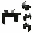 thumbnail image 2 of Triple Tree 43In Home Office Computer Desk, Wooden Writing Desk Studying Table with 1 Storage Drawers for Living Room, Bedroom, Black, 2 of 6