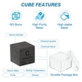thumbnail image 3 of Uxcell Tungsten Cube Metal Element High Density Block Pure Periodic, Carbon, 1 Inch, 3 of 6