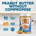 thumbnail image 5 of PB2 Natural Creamy Peanut Butter | All Natural Peanut Butter Spread | Healthy, Naturally Sweetened with Zero Added Sugar, Certified Gluten Free, Vegan (1-Pound Jar), 5 of 8