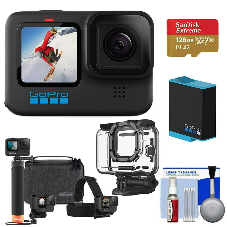 GoPro HERO10 Black, Waterproof Action Camera Bundle with GoPro HERO10 Black, Waterproof Action Camera Bundle with