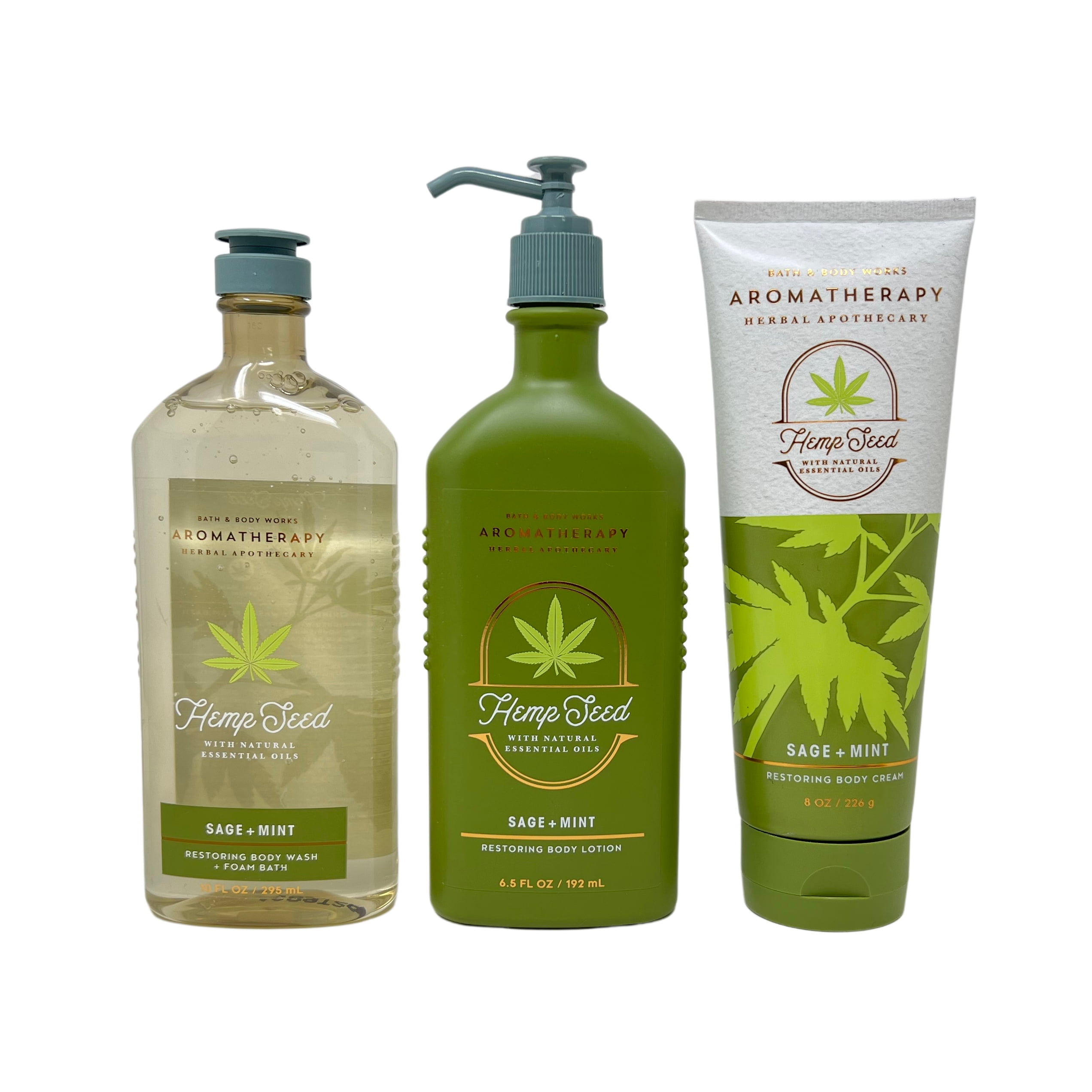 Bath & Body Works Aromatherapy Hemp Seed with Natural Essentials Oils