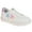 White with Green and Blue Stars, variant on Kensie Girl Casual Sneakers (Little Kid sizes) - White, 13