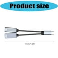 thumbnail image 5 of YIEMEEN Aluminum Type C To USB OTG Cable 2 In 1 Type C Splitter Cable for Phone Tablet, 5 of 7