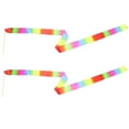 thumbnail image 4 of WEUVEB 2Pcs Dance Ribbons Gymnastics Ribbons with Nonslip Wooden Rod for Gymnastics Dance and Performance, 4 of 8