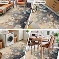 thumbnail image 6 of Spring Flowers Area&nbsp;Rug 3x5ft Abstract Watercolor White Floral Non-Slip&nbsp;Washable Square&nbsp;Rugs Soft Felt Indoor Floor Mat for Bedroom Kitchen Living Room Bathroom, 6 of 9