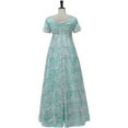 thumbnail image 4 of Kate Sharma Dress High Waistline Regency Era Dress Jane Austen Tea Party Gown, 4 of 7