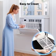 KISSAIR Window Air Conditioner, for Small Room AC Unit air conditioner Easy Installation, Cools up to 350 Sq. Ft