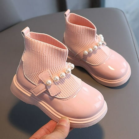 

ANXINDAXZ Fashion Kids Casual Shoes Soft Bottom Princess Short Boots Girls Sneakers Comfortable Walking Slip-on Sports Shoes Children Boys