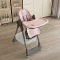 thumbnail image 3 of Alvantor Portable Baby High Chair for Infant and Toddler with Safety Belt, Pink, 3 of 7